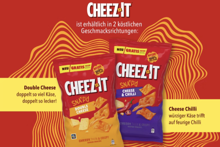 CHEEZ-IT gratis testen Aktion – Käsesnacks probieren, Cashback sichern, Kaufpreis zurück, CHEEZ-IT Double Cheese oder Cheese & Chili gratis 